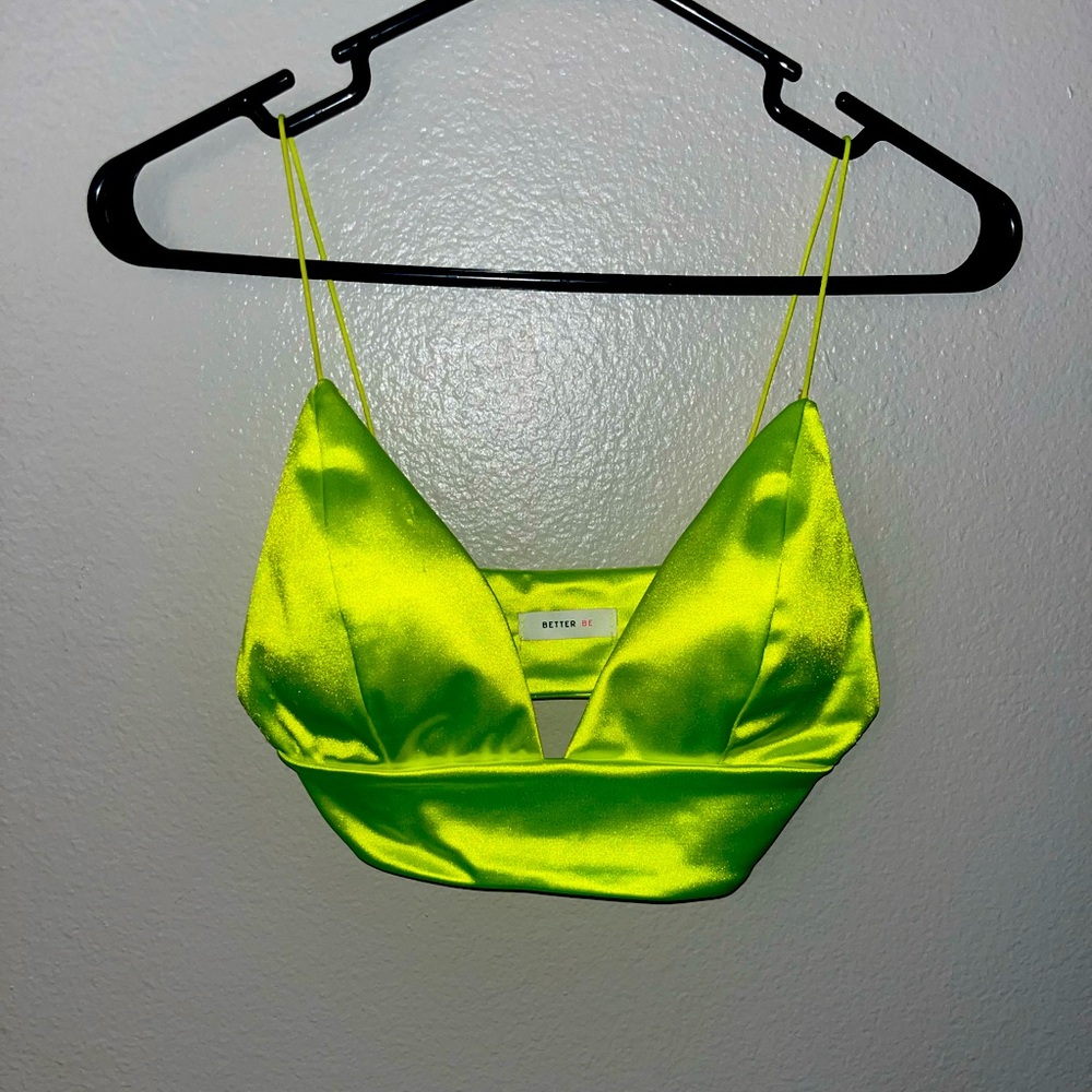 Neon green top